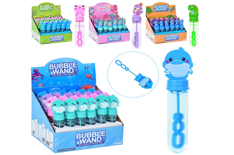 Мильні бульбашки 20588-12-16 (216шт) 13,5см, 4 види, 24шт у дисплеї 20-15,5-13,5см УПАК24шт