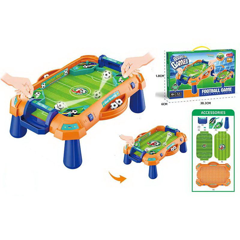 Футбол 3711 (48шт) на ніжках, 35-24,5-в12см, кульки/м'ячі 2шт, 2 ігрових поля, в кор-ці, 38,5-25-6см