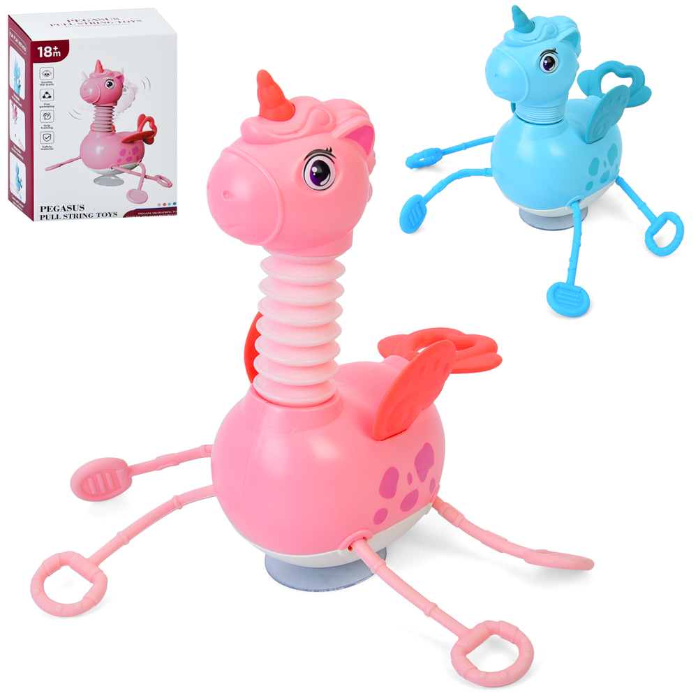 Гра FXB-19 (48шт) єдиноріг, 15см, Поп Туб/Pop tube, телескопічна шия, траскачка, прорізувач, присоск