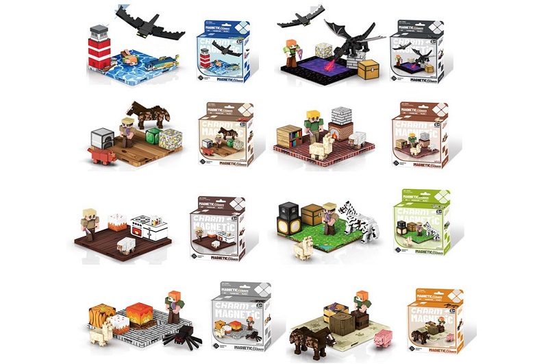 Конструктор магніт. арт. T9961-T9968 (60шт/2) My world  8видів короб. 65,5*27,5*27,5см