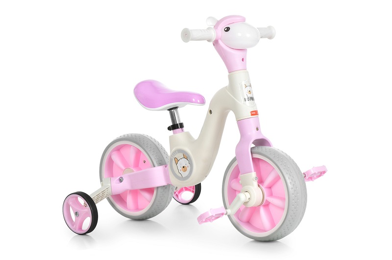 Біговел дитячий 10 д. MBB 1056 Pink (1шт) музика, світло, на бат-ці, рожевий, в кор-ці.