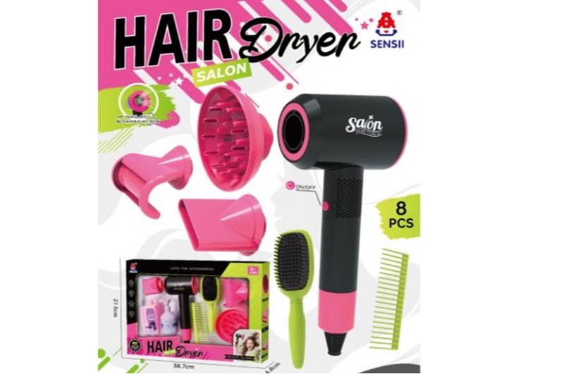 Набір перукаря арт. 096-87 (36шт) на батар., фен, аксесуари, в коробці, 38.7*27.5*6.8 см