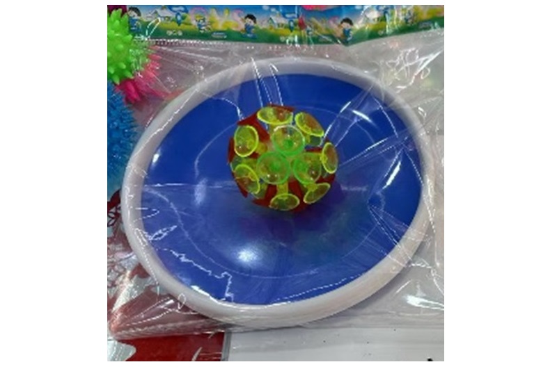 Тарілка з шаром липучкою арт. PR26207 (120шт)  5 мікс кольорів, р-р іграшки 18см