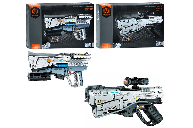 Конструктор 7809-10 (6шт) пістолет/бластер, 32,5-22-5,6см, 2 види (1013дет, 869дет), в кор-ці, 37-27