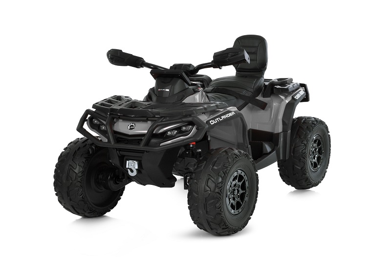 Квадроцикл M 6080EBLR-11 (1шт) р/к 2,4G, 4мотори45W, 1акум12V14AH, EVA, USB, TF, сірий