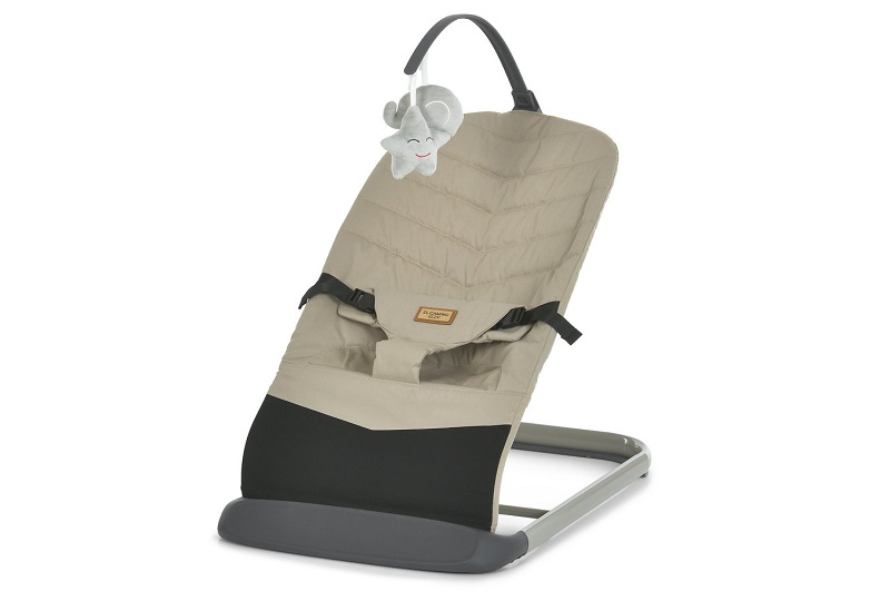 Баунсер ME 1178-1 IZZY Taupe Beige (1шт) 3 полож.спинки, льон, дуга з іграшками, беж