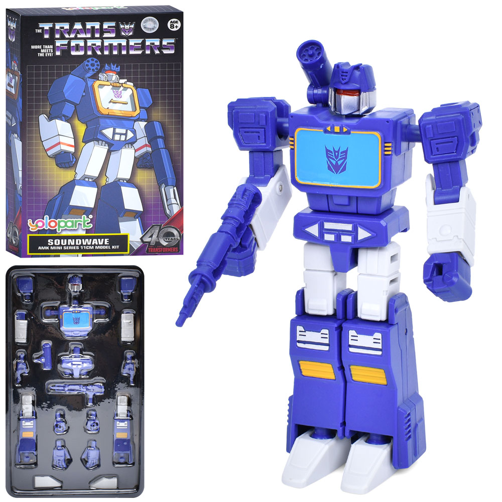 Трансформер YPAMKG1SW (18шт) Transformers, Soundwave, 11см, розібраний, конструктор, в кор-ці, 14-23