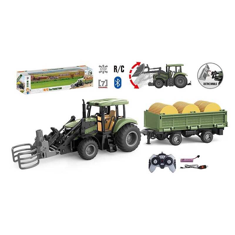 Трактор на радіокеруванні 1908-7 AT (15) підіймання навісного обладнання, керування з додатка, Bluet