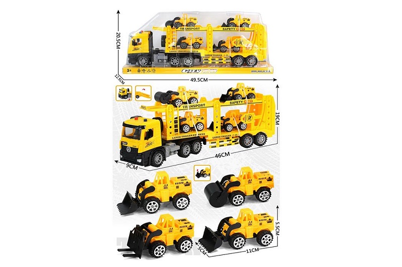 Трейлер 588A-15 автовоз з будтехнікою інерц.пласт.50*13*21 /24/