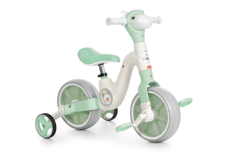 Біговел дитячий 10 д. MBB 1056 Mint (1шт) музика, світло, на бат-ці, м'ятний, в кор-ці.