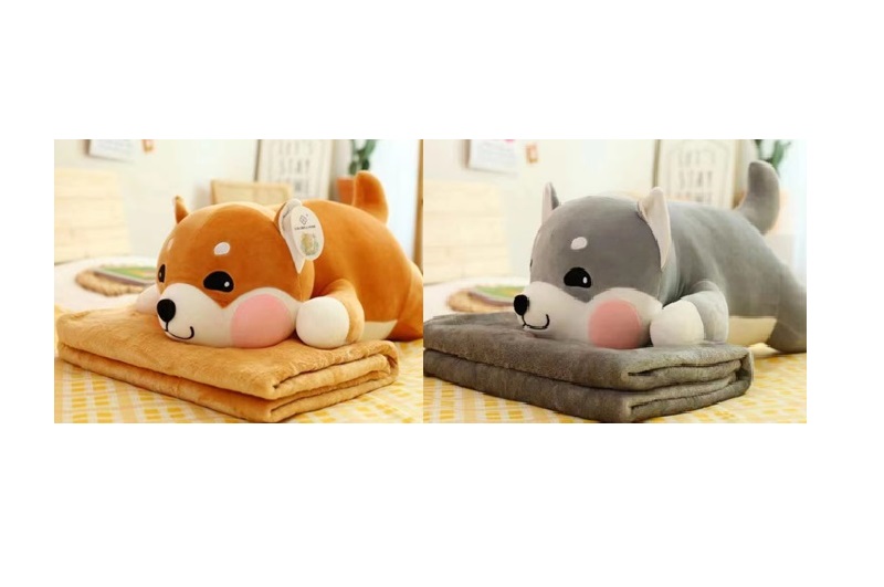 М'яка іграшка арт. L1125 (30шт) іграшка з пледом 60 см 2 мікс