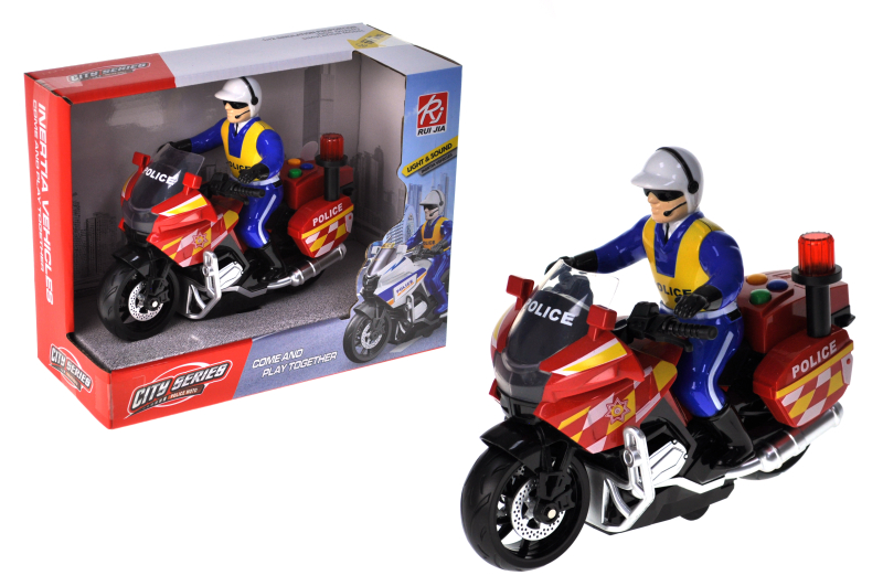 Мотоцикл інерційний RJ9822B озвучений, зі світлом, в коробці р.23x10,5x18 см YG Toys