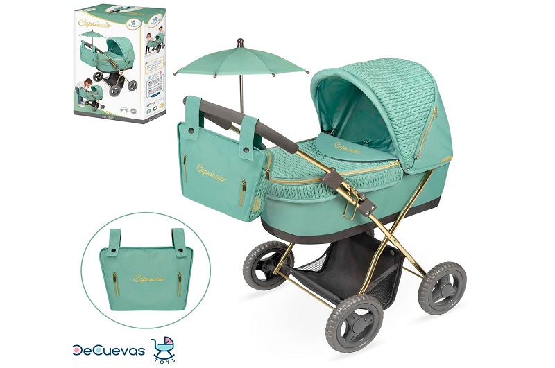 Коляска 85073 (6шт) для ляльки, класика, ш38-д65-в64см, висота до ручки 60см, люлька 48-26см, корзин