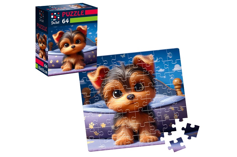 Пазли De.tail. Допитливе цуценя. 64 деталі DT1234-09 (укр)