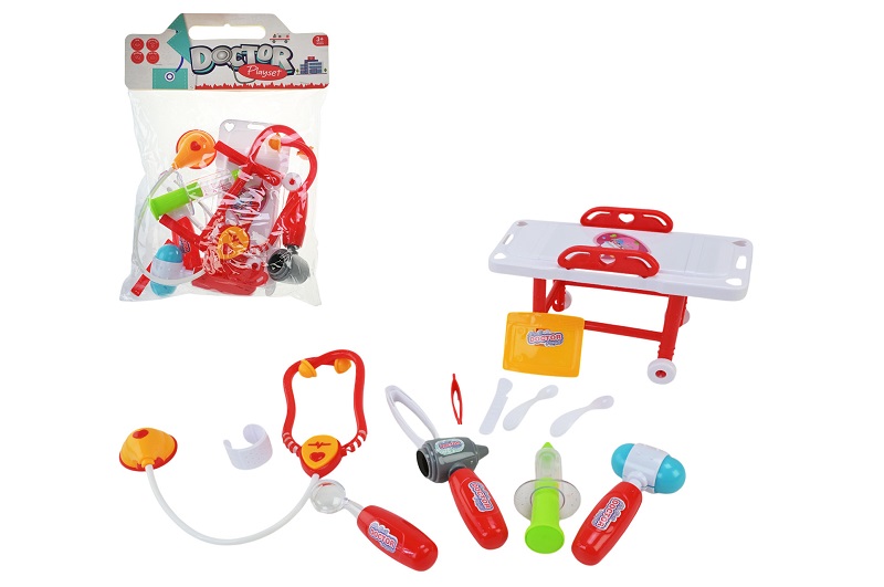Лікар набір арт. 5507-6 (120шт/2)  стетоскоп, шприц, аксес пакет 24,5*35*4см