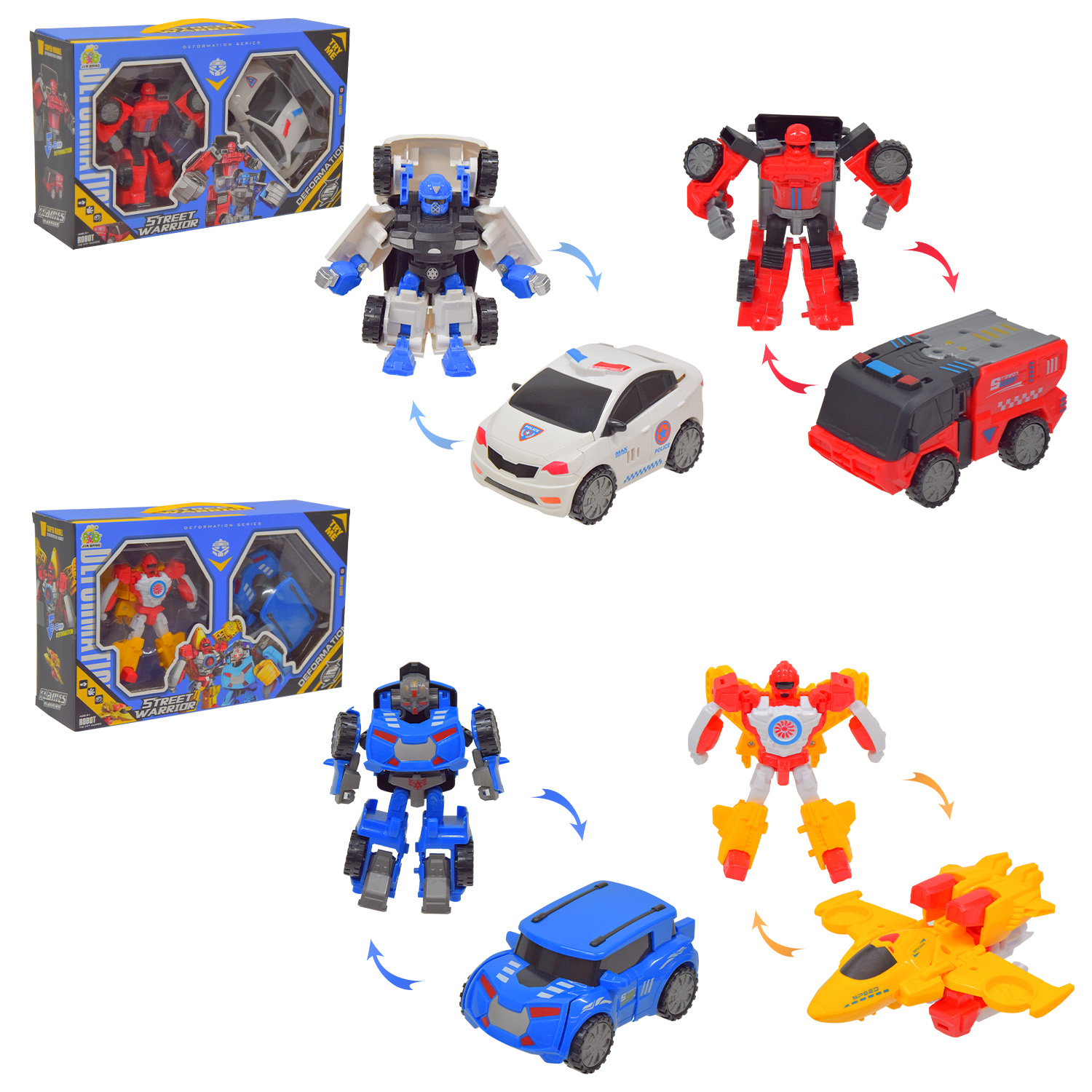 Робот  арт.788-18Y (48шт) у наборі, 4 види по 2шт короб 30*18,5*9см