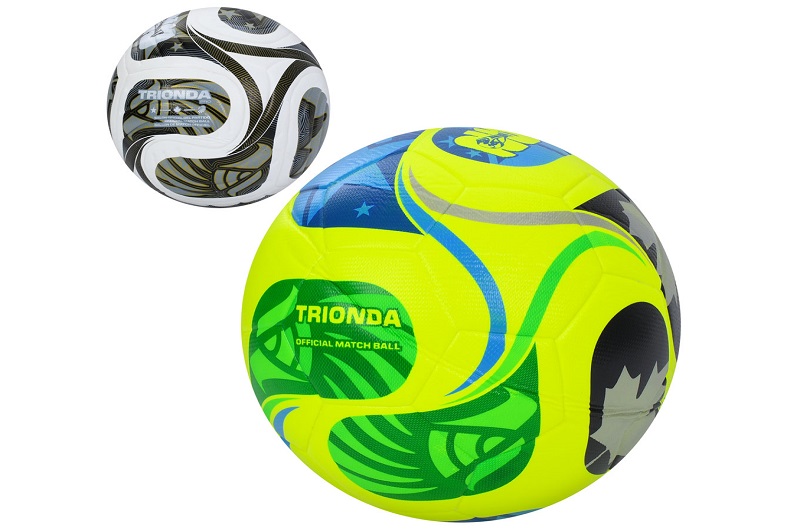 М'яч футбольний MS 4837 (12шт) розмір 5, ПУ, 400-420г, 2 види, у пакеті