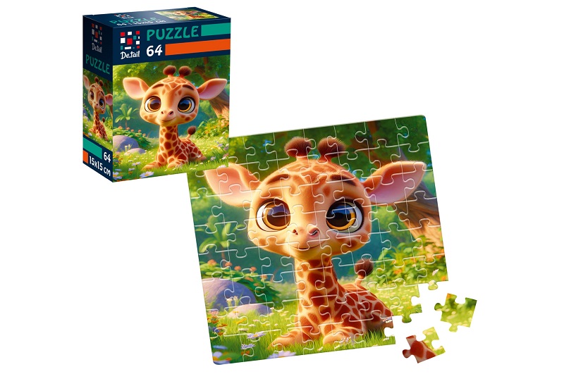 Пазли De.tail. Малий жираф. 64 деталі DT1234-13 (укр)