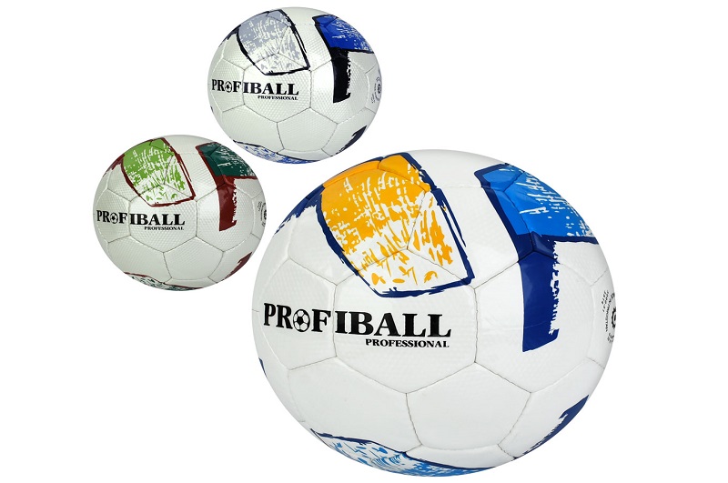 М'яч футбольний 3000-51 (30шт) розмір 5, ПУ1,4мм, 32 панелі, ручна робота,420-440г, 3 кольори, у пак