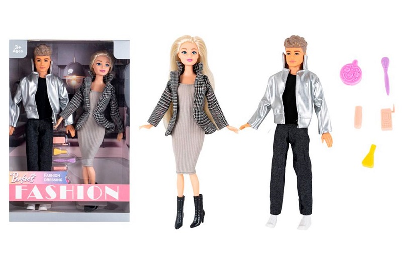 Лялька ST9958-14 (20шт) 2шт, 30см, сім'я, шарнірна, аксесуари, мікс кольорів, в кор-ці, 22-32,5-6см