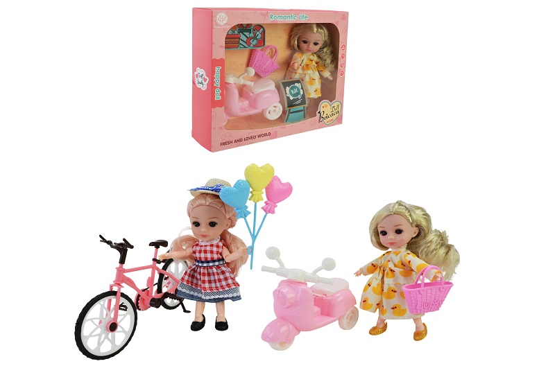 Лялька арт. 6878-3 (72шт/2)   мал, мікс 2 види, з аксес короб. 25*6*20см