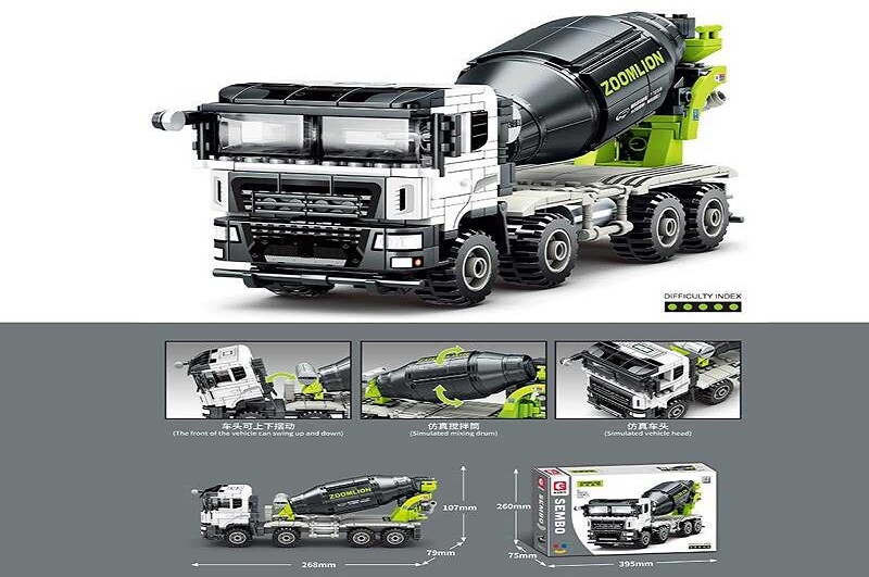 Конструктор 705110 (18) “Бетонозмішувач”, 470 деталей, в коробці