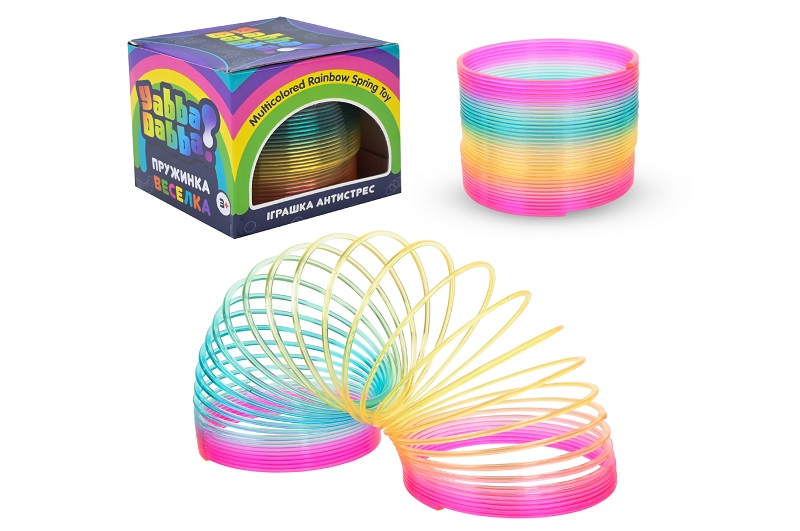 Пружинка Веселка" Yabba Dabba арт.YD2548 (360шт/2) коробці 7*7,7*7,7 см"