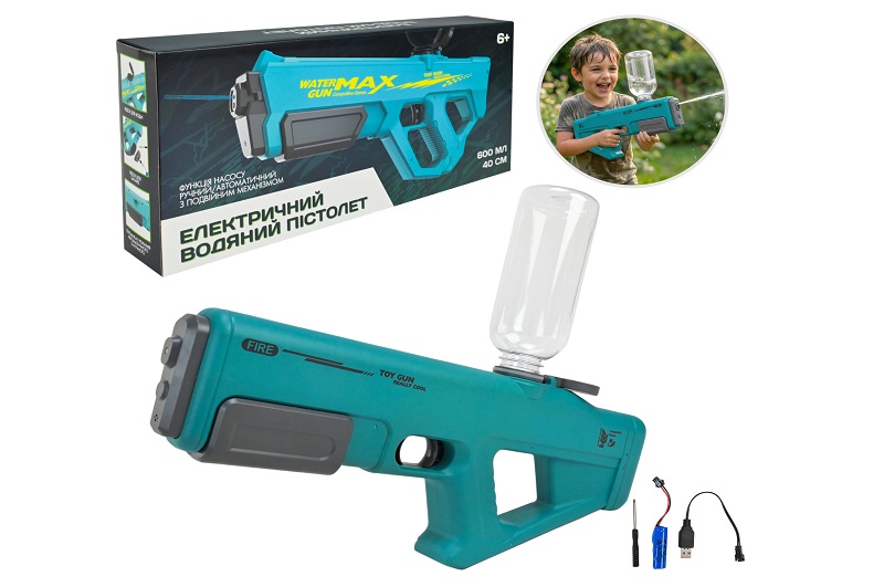 Водний пістолет арт. 2009 (36шт) акум. 2 кольори короб. 18*6*43 см