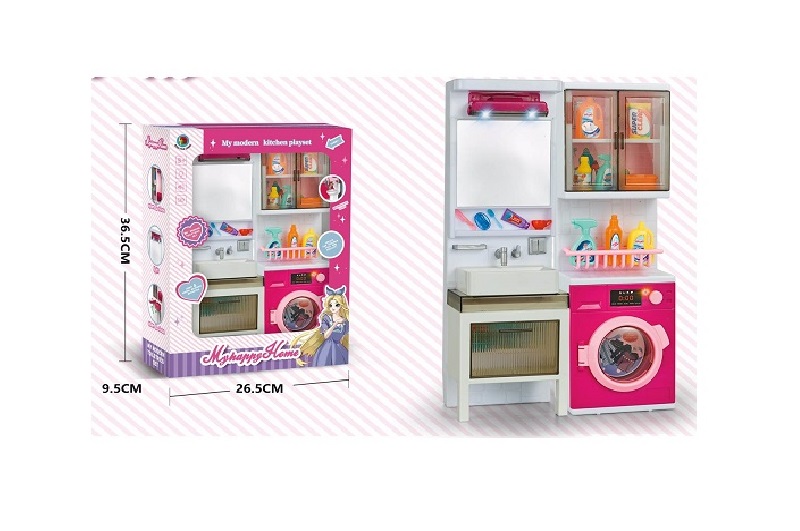 Меблі 68806-2 ванна кімната з пральною машиною батар.світ.муз.кор.36,5*9,5*26,5 /30/