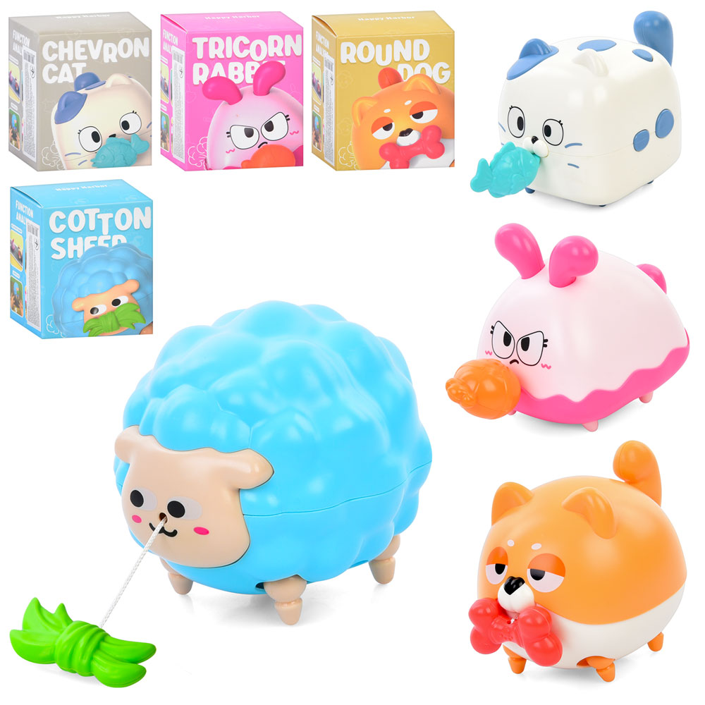 Іграшка LG188177 (144шт) заводна, тварини, 12см, ходить, 4 види, 8-10-8см