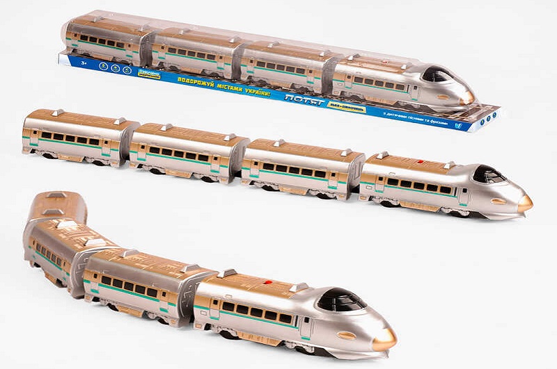 Потяг 50402 (24) WToys", УКР. МОВА, пісня, фрази, звуки, довжина 70 см, колесо вільного ходу"