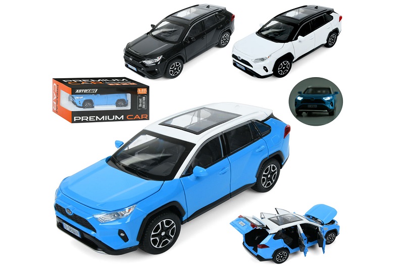 Джип AP-1989 (12шт) АвтоСвіт,1:22,метал,інерц, 20см, звук,світло,відчиняються двері/багажник/капот,