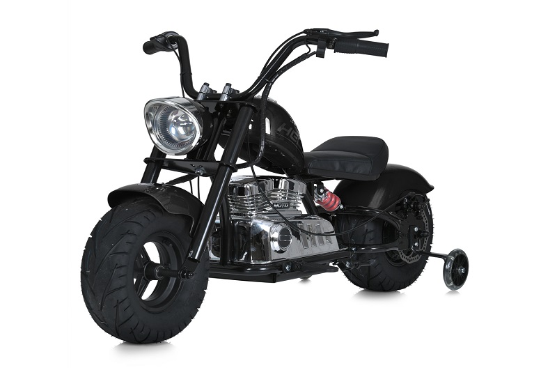 Мотоцикл M 6016AL-2(36V) (1шт) 2*18V9AH, 1*350W, USB, BLUETOOTH, TF,  шкіра, чорний