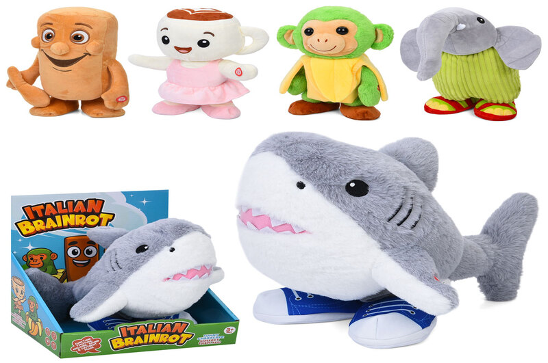 М'яка іграшка YG0424 (16шт) IB, фігурка/монстр, від 26см до 31см, музика(англ), ходить/танцює, 5 вид