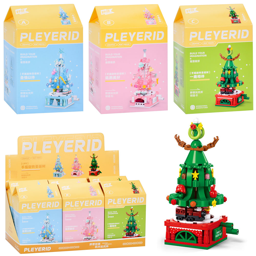 Конструктор SLUBAN M38-P8035 (54шт) ялинка, в кор-ці, 6шт(3 види) в дисплеї, 36,5-19-16,5см