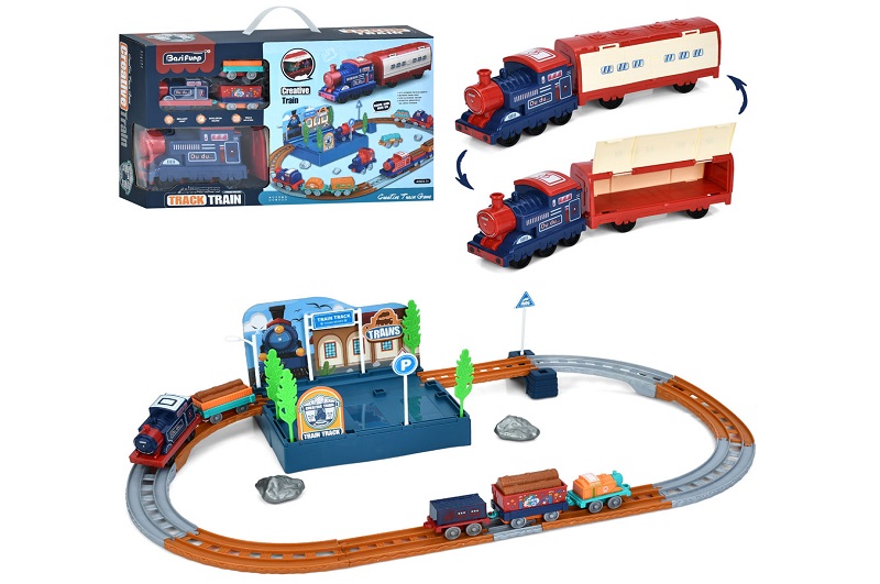 Залізниця 128-47 (12шт) 3 локомотива (1шт 15см-інерц, 1шт 9см-їздить, 1шт 6см), вагони 4шт (2шт 7см,