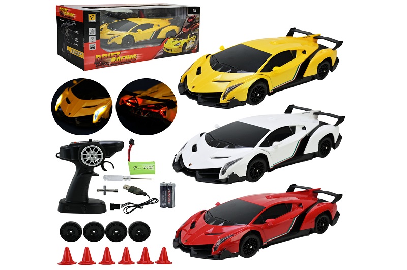 Машина р/к акум арт.866-1802A 3 кольори, у коробці 38,5*18*15см