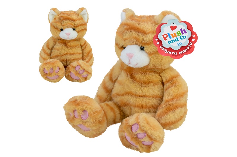 М'яка іграшка Plush and Co арт. PLC25059 (20шт) рижий кіт 26см
