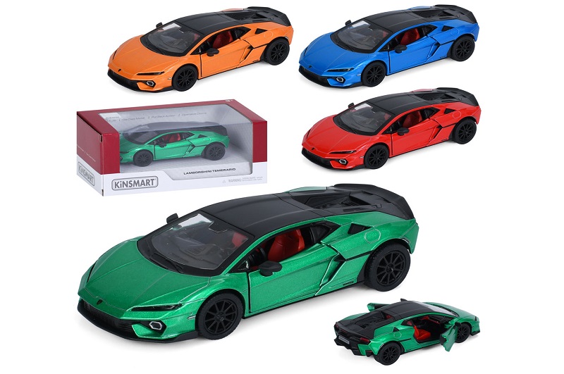 Машина KT5482W (24шт) метал, інерція, 1:38, 12см, відчиняються двері, гумові колеса, 4 кольори, в ко
