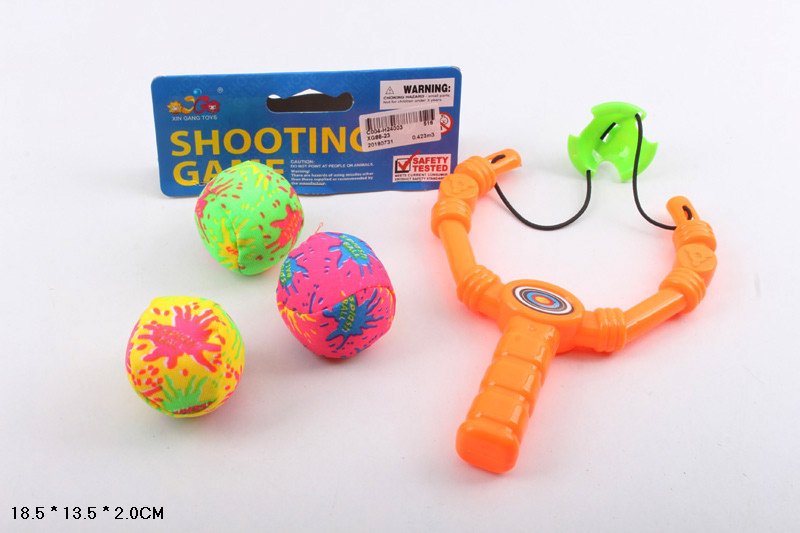 Рогатка арт. XG88-23 (516шт/2)  3 м'яких кулі в наборі пакет 18*13,5*2 см