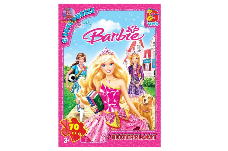 Пазли ТМ G-Toys" із серії "Barbie", 70 ел.  BA013"