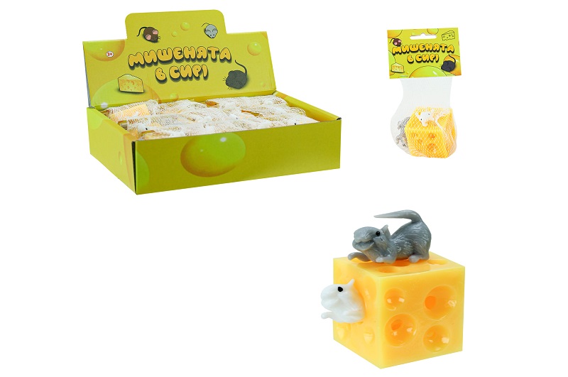 Антистрес арт.  TL-006 Упак12шт(288шт)мишенята в сирі,12шт в дисплей боксі /ціна за шт/