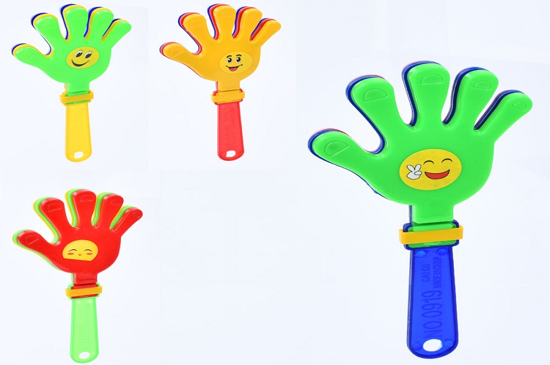 Гра FG231109012Q УПАК20шт(600шт) долоні-хлопалки, 18,5см, мікс кол, 9-18,5-1,5см, упак пакет 20шт