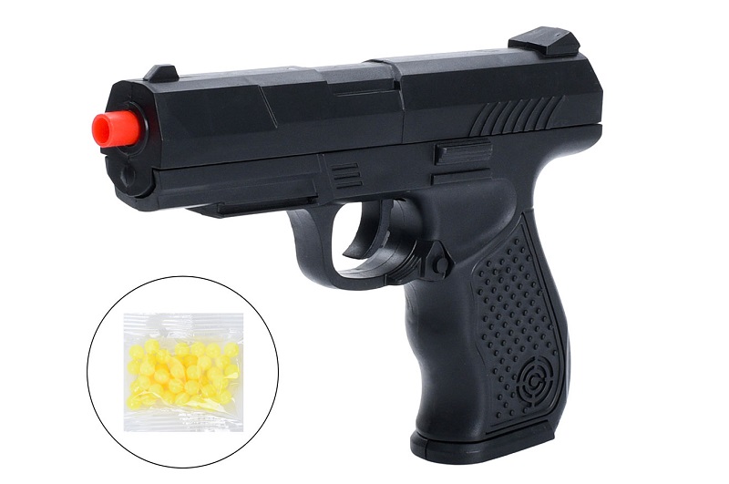 Пістолет P9 (144шт) 17см, пластикові кулі, у пакеті, 24-18-3см