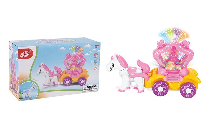 Карета арт. HD9028 (72шт/2)  батар. кіно ходить, світло, звук короб. 24*10*16см