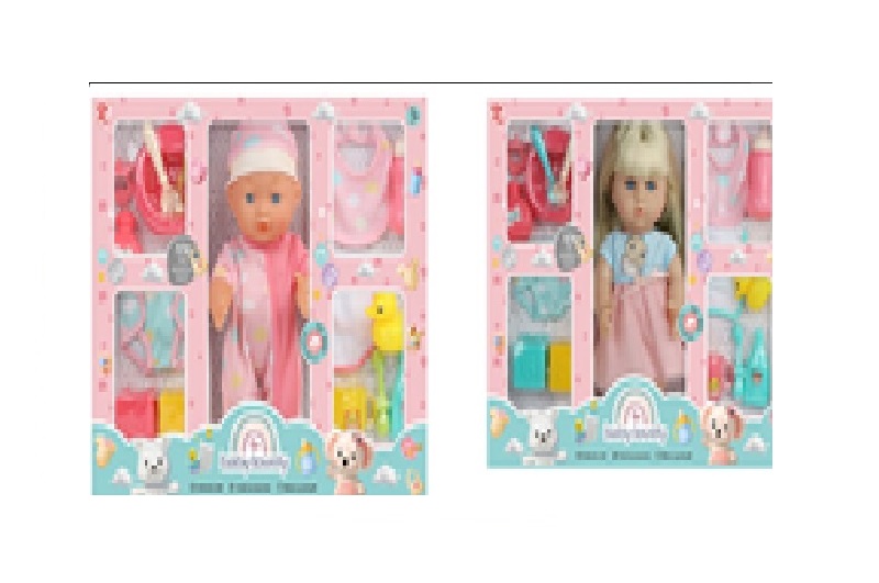 Набір іграшковий арт. 2541 (18шт/2)   мікс 2 види, пупс, аксес короб.