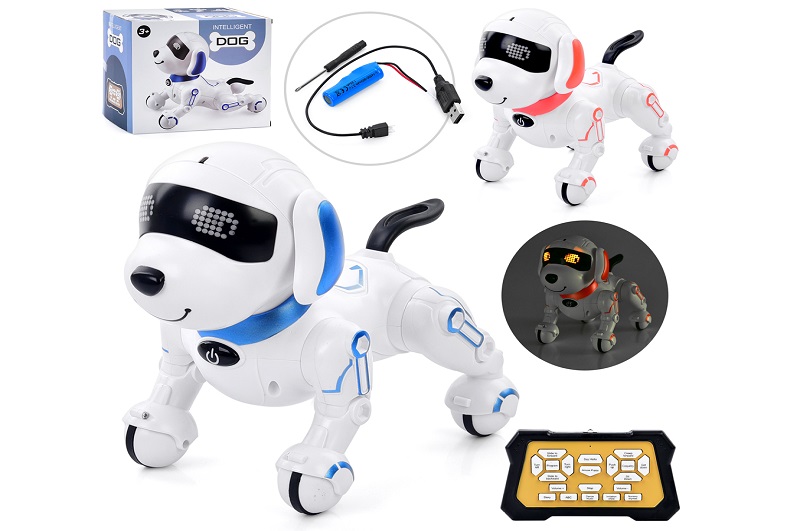 Тварина Y878 (12шт) д/к(ІЧ), собака, 21см, акум, музика, звук(англ), світло,програмується, їздить, т