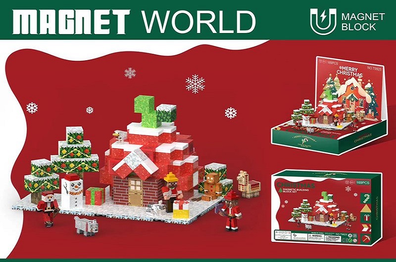 Конструктор магніт. арт. T9925 (6шт/2) My world   короб. 30*21,5*6,5см