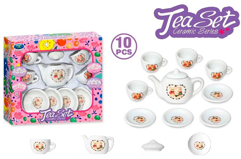 Набір посуду 858-D3 (60шт)  чайний сервіз на 4 персони, фарфор, 10пр, в кор-ці, 18-16,5-4см