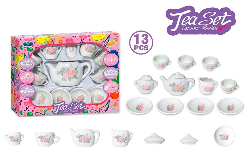 Набір посуду 858-E1 (36шт) чайний сервіз на 4 персони, фарфор, 13пр, в кор-ці, 23-18-4,5см